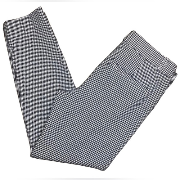 SOLD Banana Republic “Sloane” Houndstooth Ankle Pants in Blue/Black/White Size 2 - Picture 2 of 9